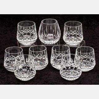 Eight Waterford Crystal Rocks Glasses