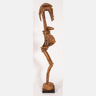 African Senufo Tribe Carved Wood Rhythm Pounder