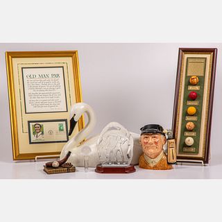  Collection of Golf Themed Decorative Items, 
