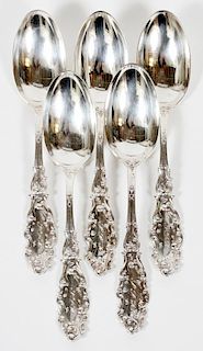 GORHAM 'LUXEMBOURG' STERLING PLACE/DESSERT SPOONS