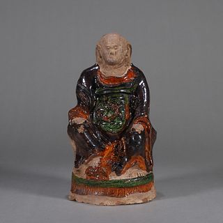 A Cizhou kiln porcelain figurine