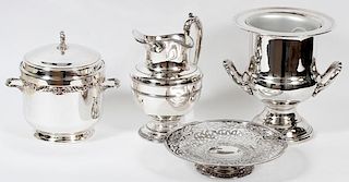 SILVERPLATE BAR ACCESSORIES FOUR PIECES