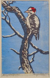 MARGARET WHITTEMORE (1897-1983) PENCIL-SIGNED WOODBLOCK