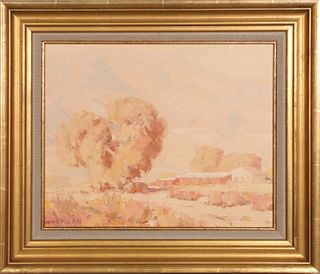 WALT LEE (1888-1980) OIL ON ARTIST'S BOARD