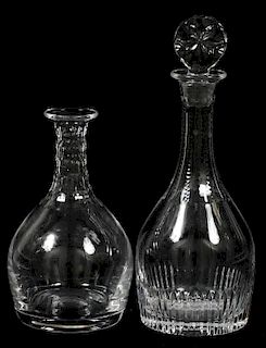 WILLIAM YEOWARD HAND-BLOWN CRYSTAL DECANTERS