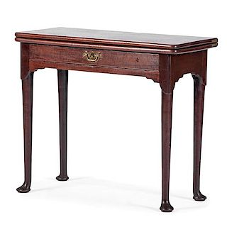 English Queen Anne Game Table 