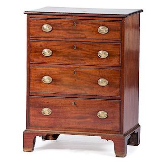 Diminutive Georgian Bachelor's Chest with Four Drawers 
