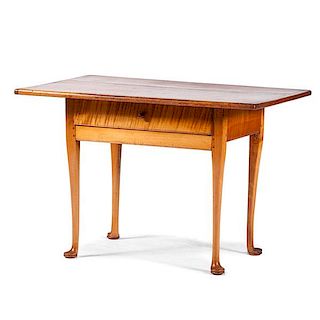 Queen Anne Tavern Table in Figured Maple 
