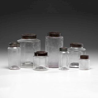 Glass Apothecary Store Jars 