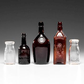Doyles Bitters Bottle and Kentucky Glass Bottles 
