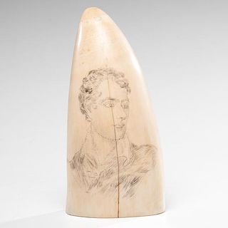 Scrimshaw Whale's Tooth 