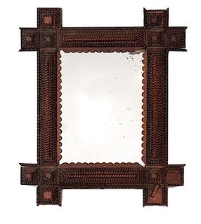 Tramp Art Frames with Mirrors 