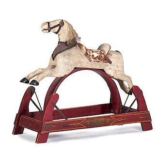 Paint-Decorated Rocking Horse 