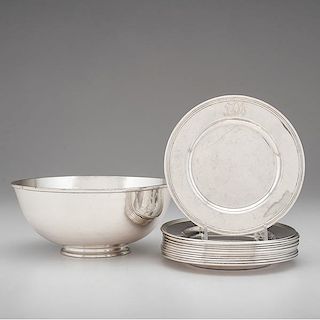 Sterling Plates and Bowl by International Sterling 