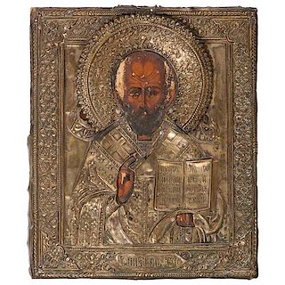 Russian Icon of St. Nicholas of Myra 