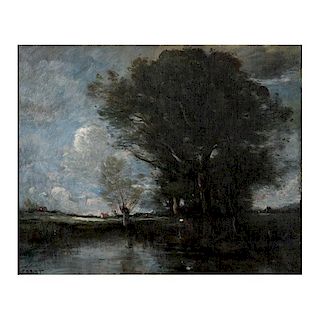 In the Manner of Jean-Baptiste Camille Corot (French, 1796, 1875) 