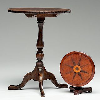 Miniature Regency Tilt-Top Table and Candlestand 