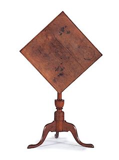 Tray-top Cherry Candlestand 
