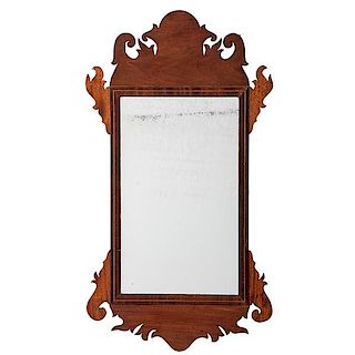 Chippendale Mirror With Line Inlay