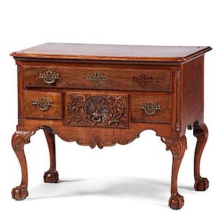 Chippendale Carved and Figured Dressing Table 