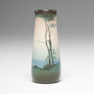 Rookwood Pottery Vellum Scenic Vase, Lorinda Epply 