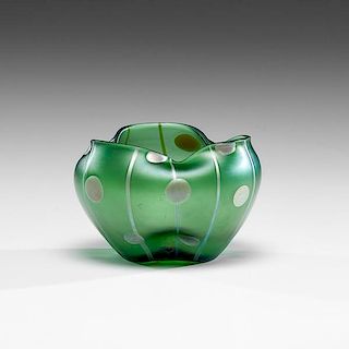 Loetz-style Art Glass Bowl 