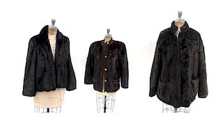 2 Ladies Mink Coats & 1 Faux Mink Coat