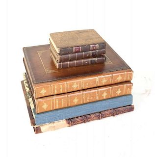 Group of Leather Bound Books