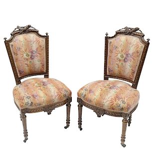 Pair of Louis XVI-Style Side Chairs