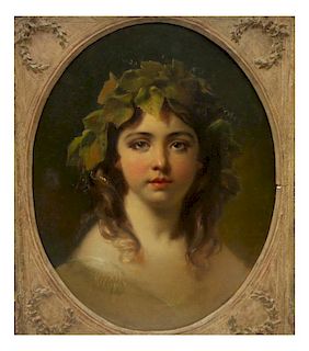 Portrait of a Young Lady, Oil on Board