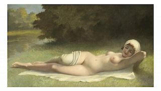 Hans Hassenteutel, Reclining Nude