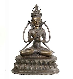 Early Chinese/Tibetan Bronze Buddha