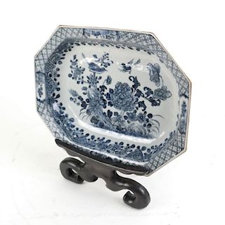 Chinese Blue and White Ceramic Plate