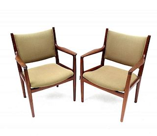 Pair of Hans Wegner Teak Chairs