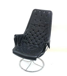Modern Chrome Lounge Chair