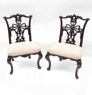 Pair of George III-Style Side Chairs