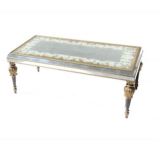 French Mirrored Cocktail Table