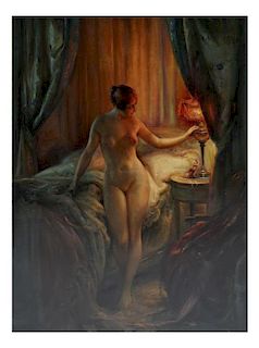 E. Tabary Standing Nude "Salon"