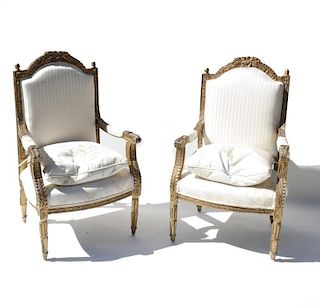 Pair of Louis XVI-Style Armchairs