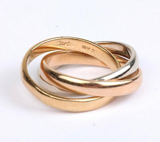 Cartier 18k Gold Trinity Ring