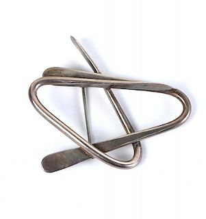 Art Smith, Sterling Abstract Brooch