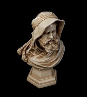 Ceramic Bust of Arabian Man