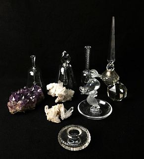 11 Assorted Glass Sculptures