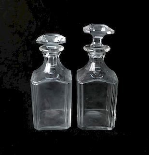 Pair of Baccarat Glass Decanters