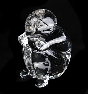Murano Crystal Sculpture by Seguso