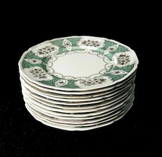 12 Meito China Dinner Plates
