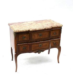 Louis XV-Style Fruitwood Commode