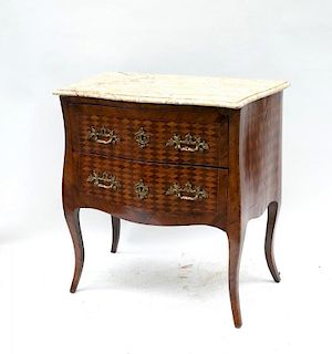 Louis XV-Style Parquetry Commode