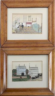 Two Framed Drawings