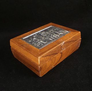 Wood and Raised Decorated Box
